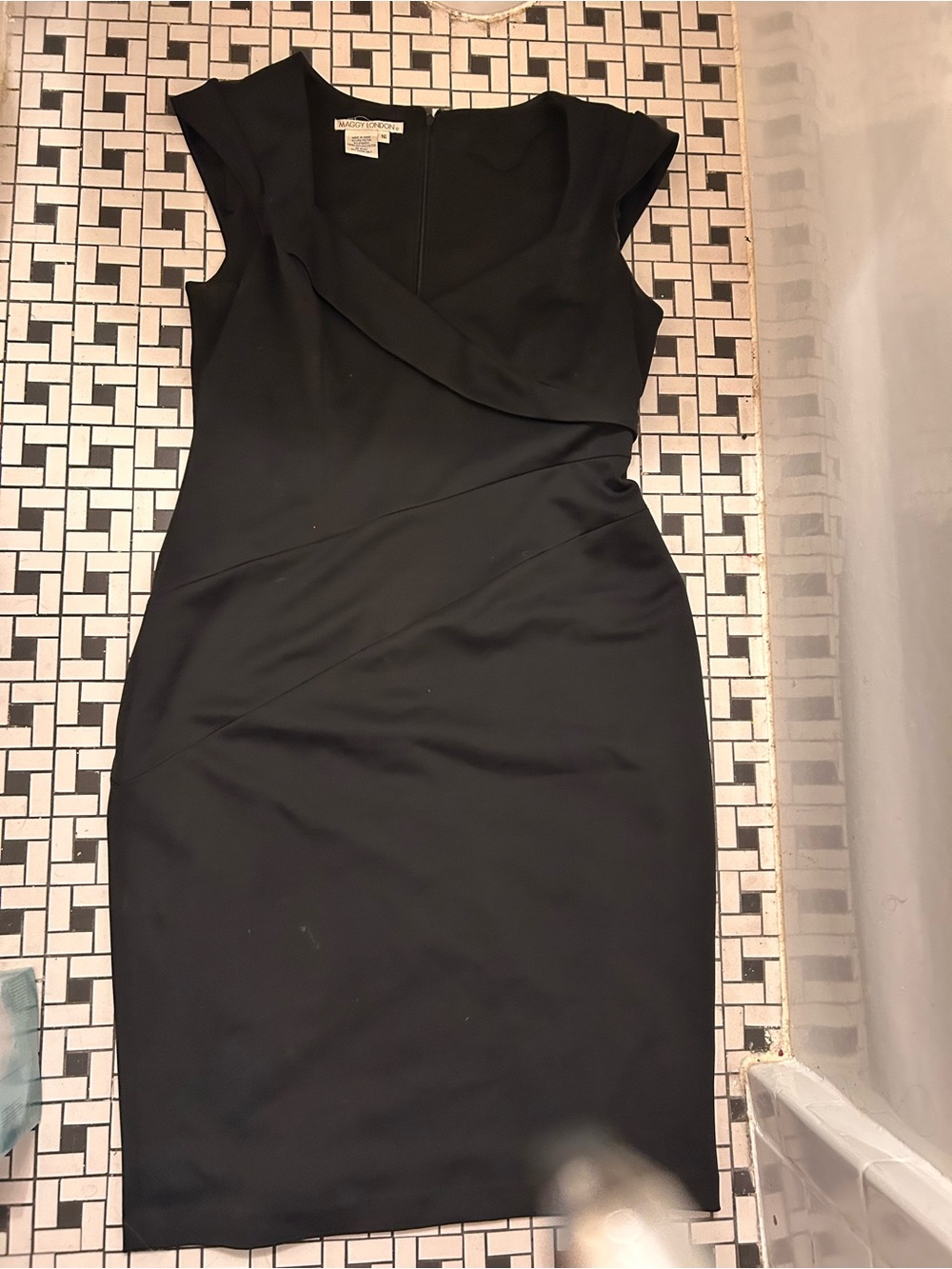 Maggy London Black Midi Sheath Dress